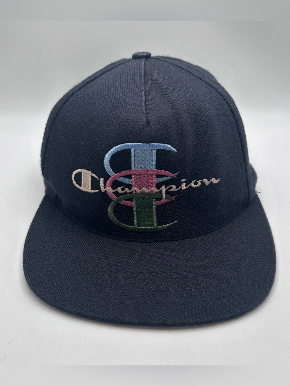 Supreme Champion Hat Cap Mens Snap Back Black Multicolor Logo Streetwear Skate
